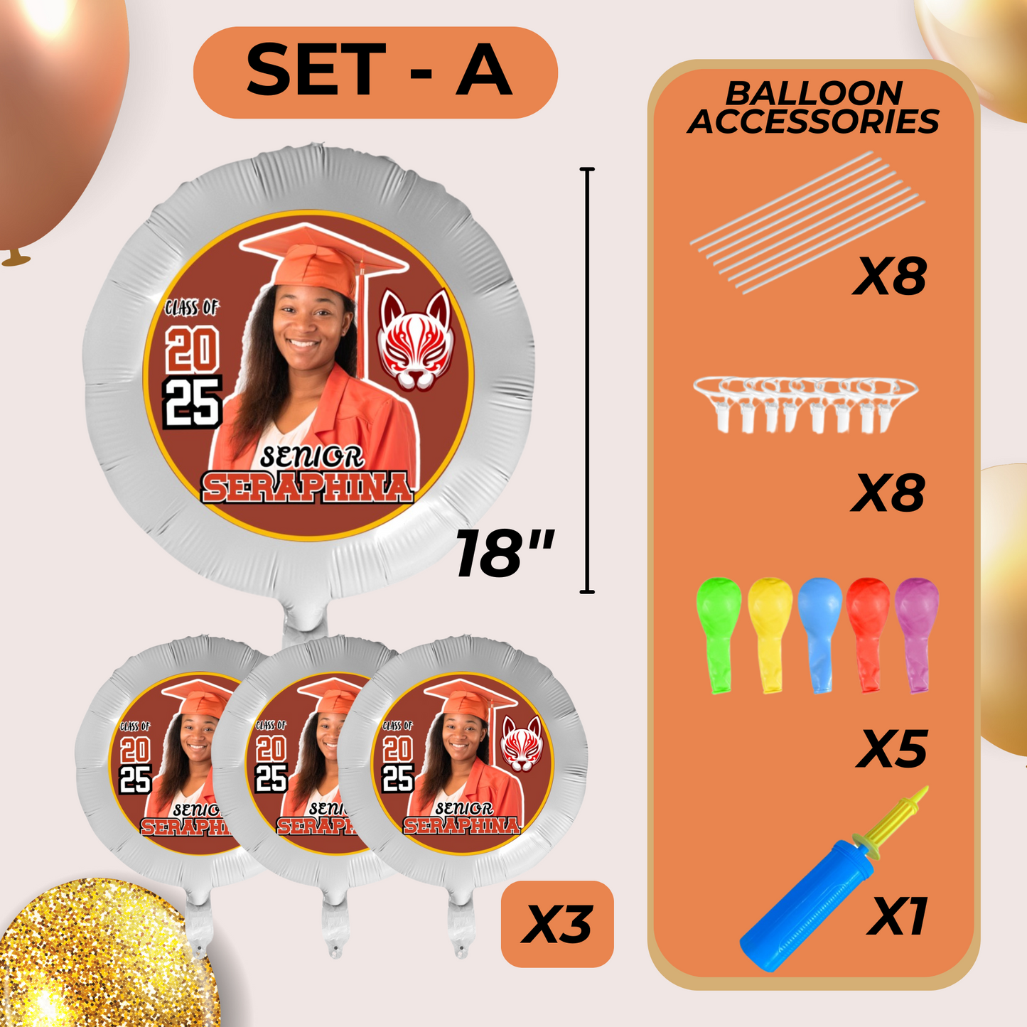 Custom Graduation Balloon with Photo