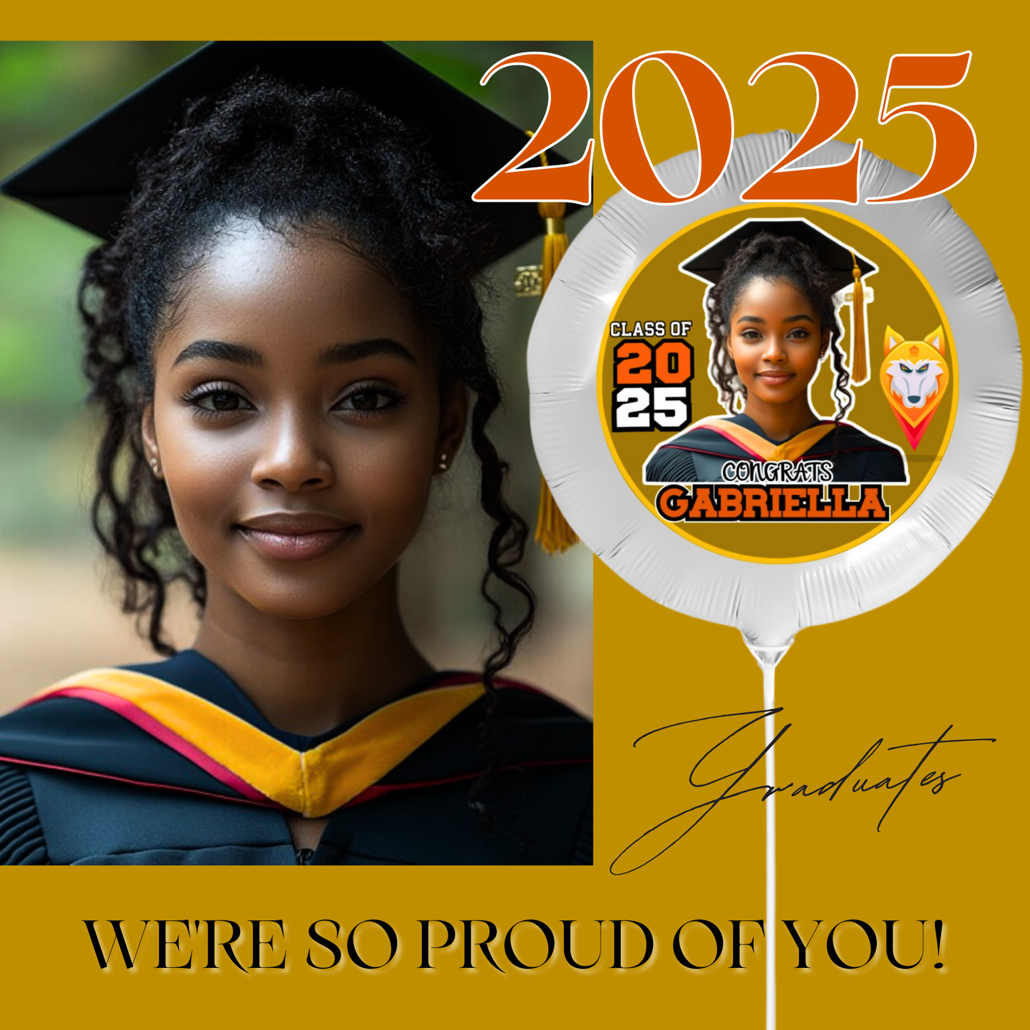 Custom Graduation Balloon with Photo