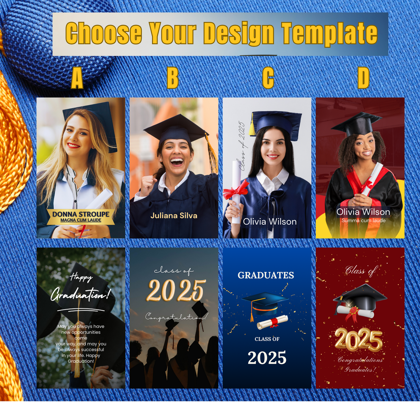 Laser Cut Custom Graduation Wallet Card 2025