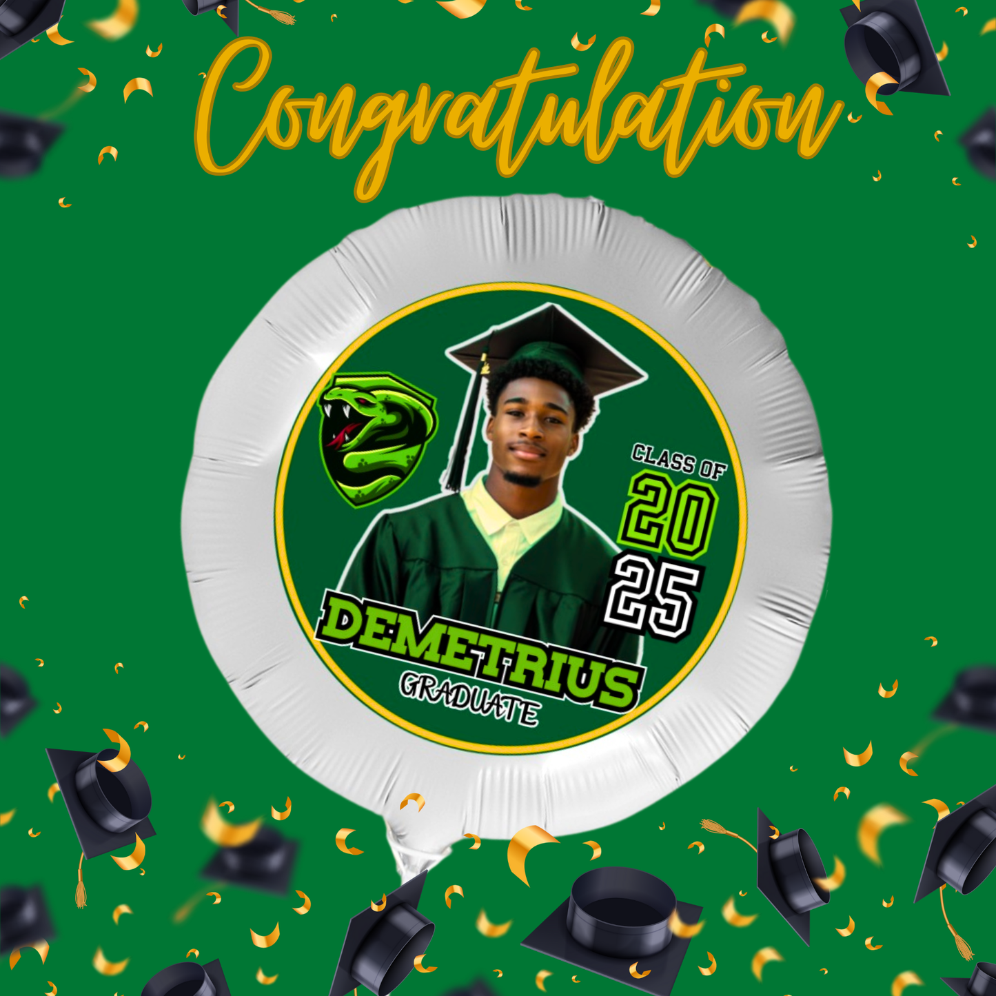 Custom Graduation Balloon with Photo