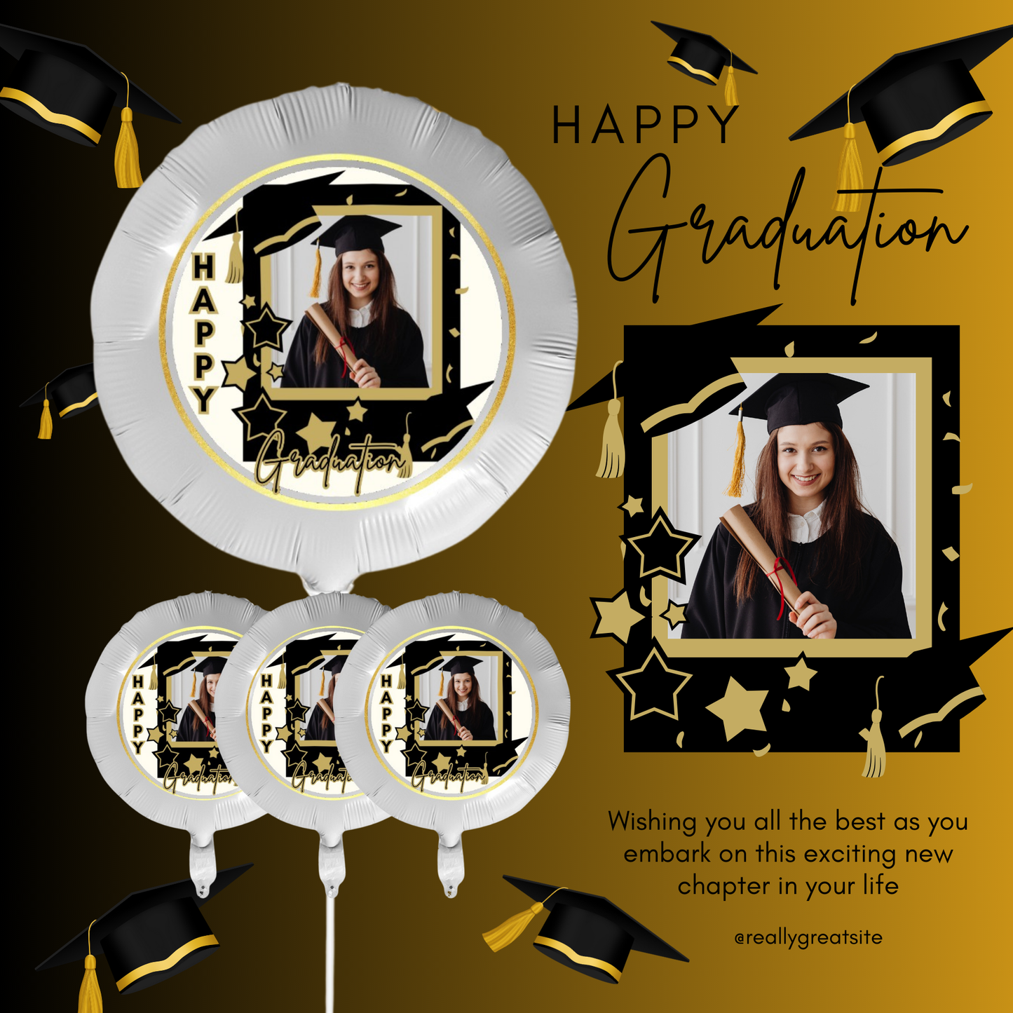 Custom Graduation Balloon with Photo