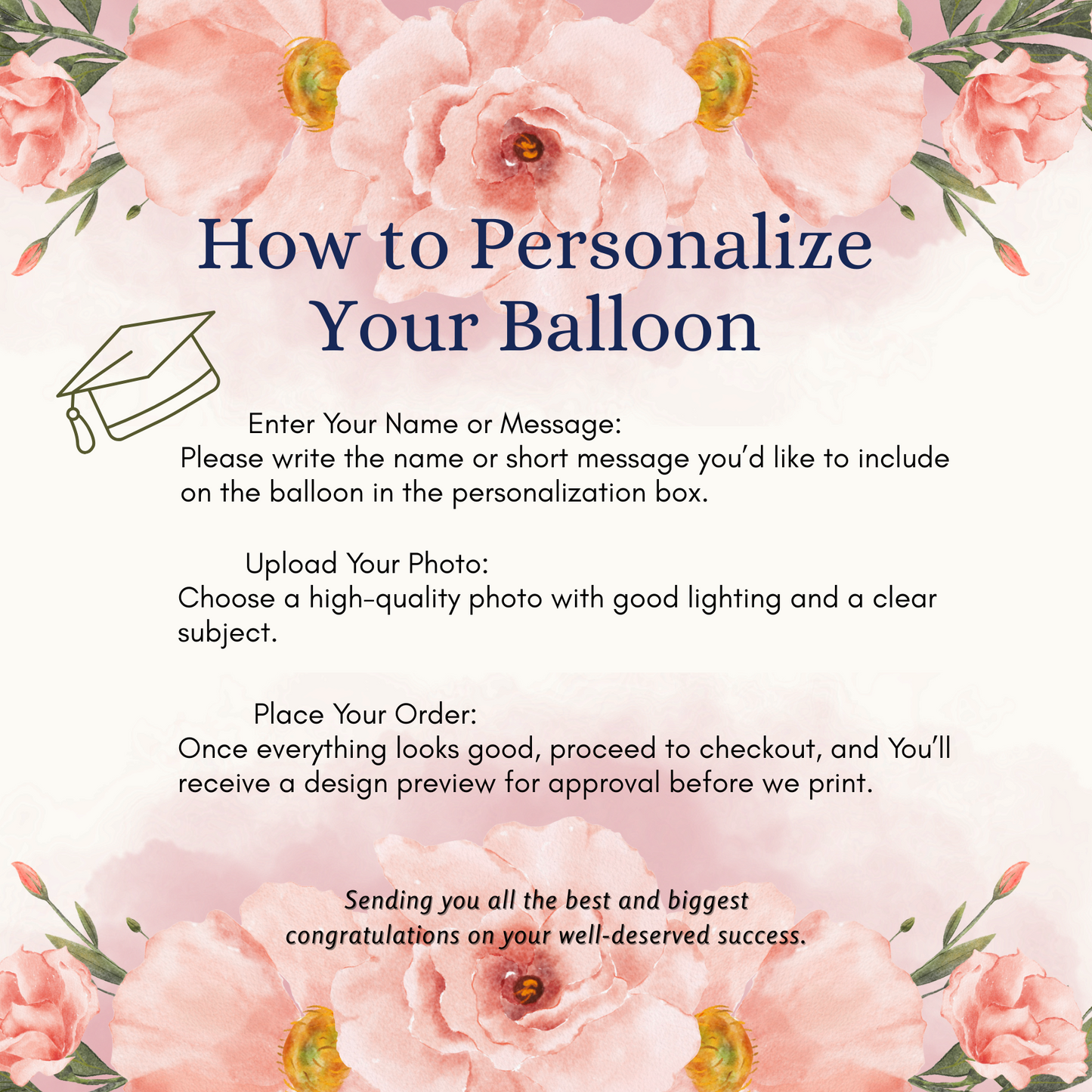 Custom Graduation Balloon with Photo